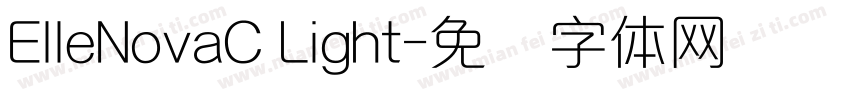 ElleNovaC Light字体转换